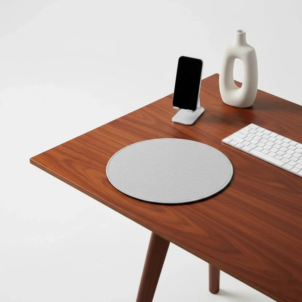 XXL gaming mouse pad covering a desk with a keyboard and mouse